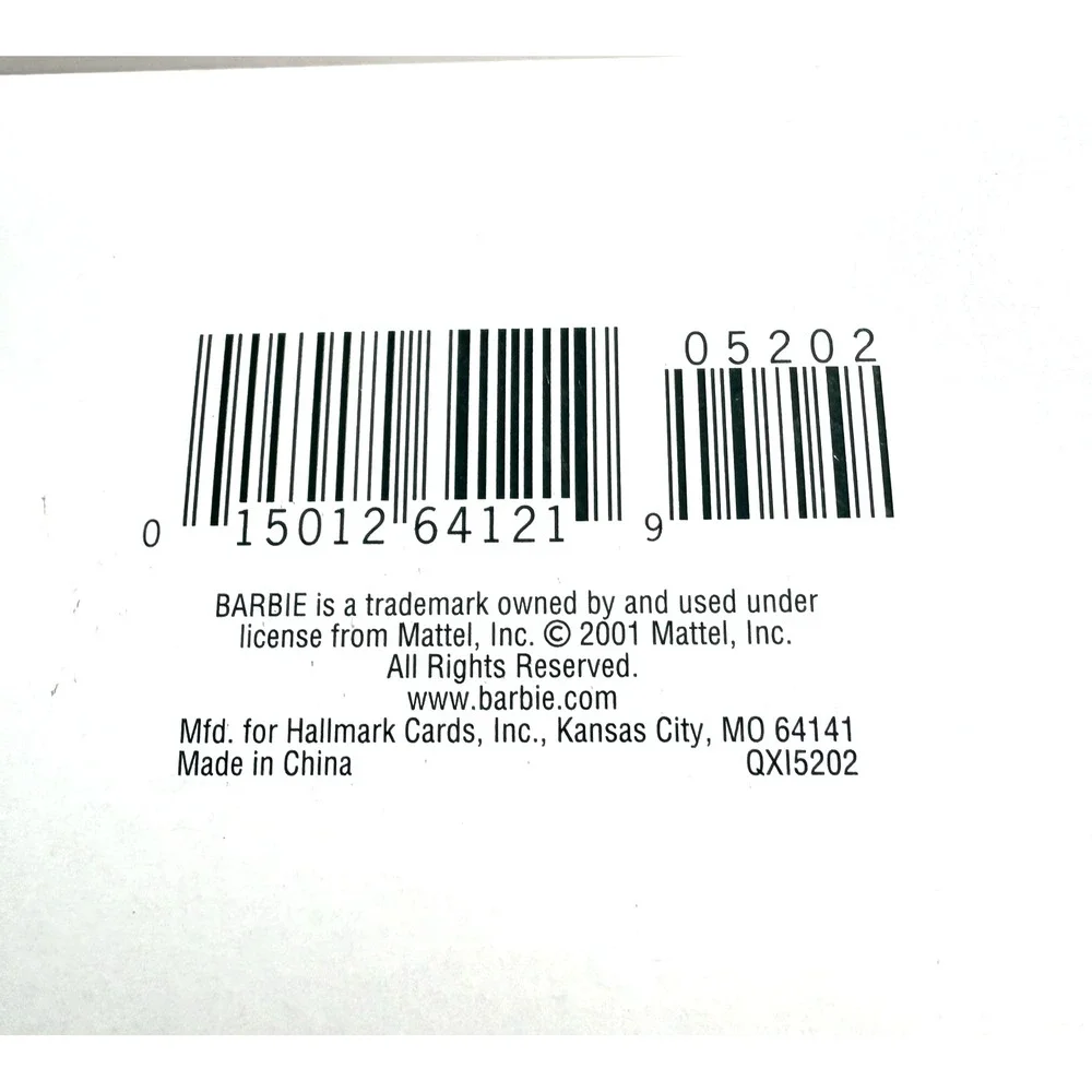 Hallmark Celebration Barbie Ornament Girls OS White NEW 2001 Special Edition #2